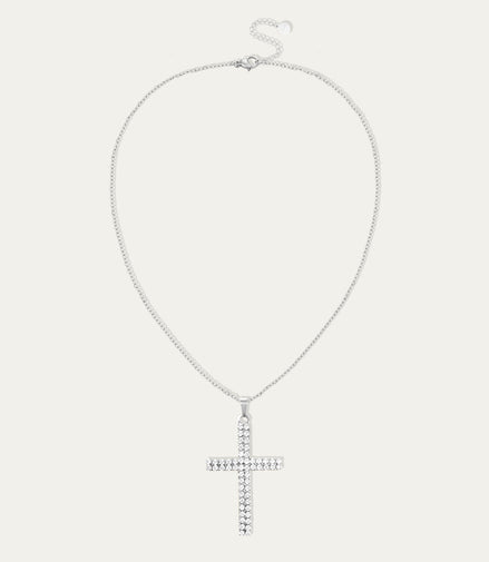 Crystal Cross Pendant Necklace – Faith & Shine ✝️✨