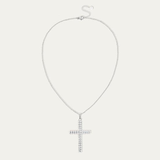 Crystal Cross Pendant Necklace – Glaube & Glanz ✝️✨