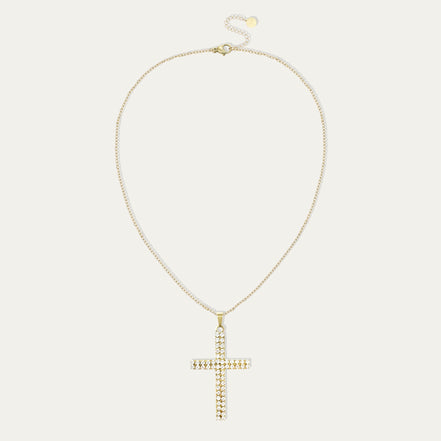Crystal Cross Pendant Necklace – Glaube & Glanz ✝️✨