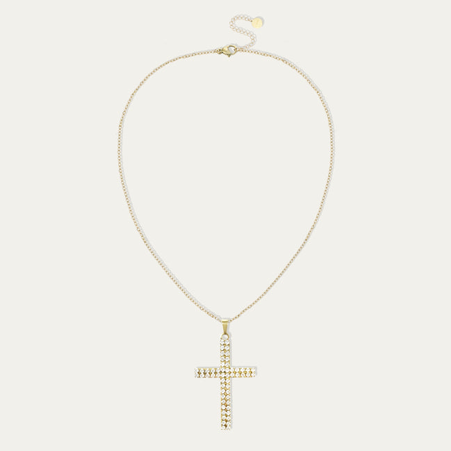 Crystal Cross Pendant Necklace – Glaube & Glanz ✝️✨