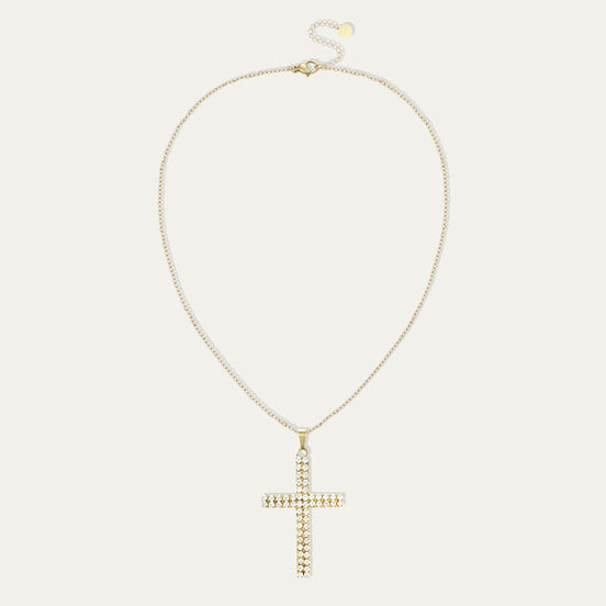 Crystal Cross Pendant Necklace – Glaube & Glanz ✝️✨