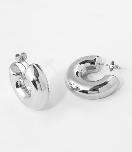 Chunky Gold Hoop Earrings – Bold & Minimal ✨